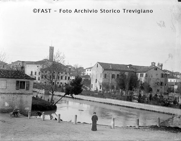Treviso, il Botteniga o Cagnan Grande a valle del Ponte de Pria